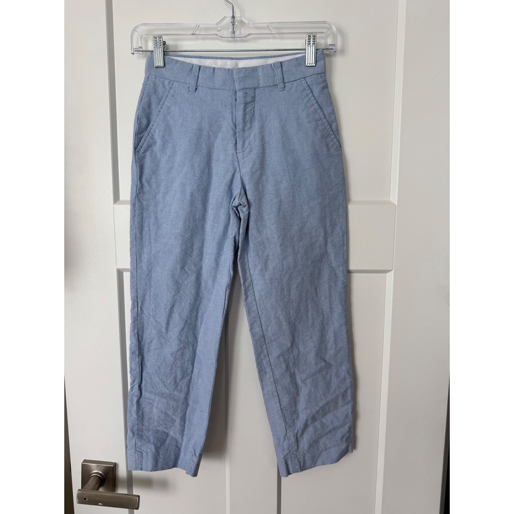 Tommy Hilfiger Kids Light Blue Oxford Chino Pants Size 8 Straight Leg Trousers